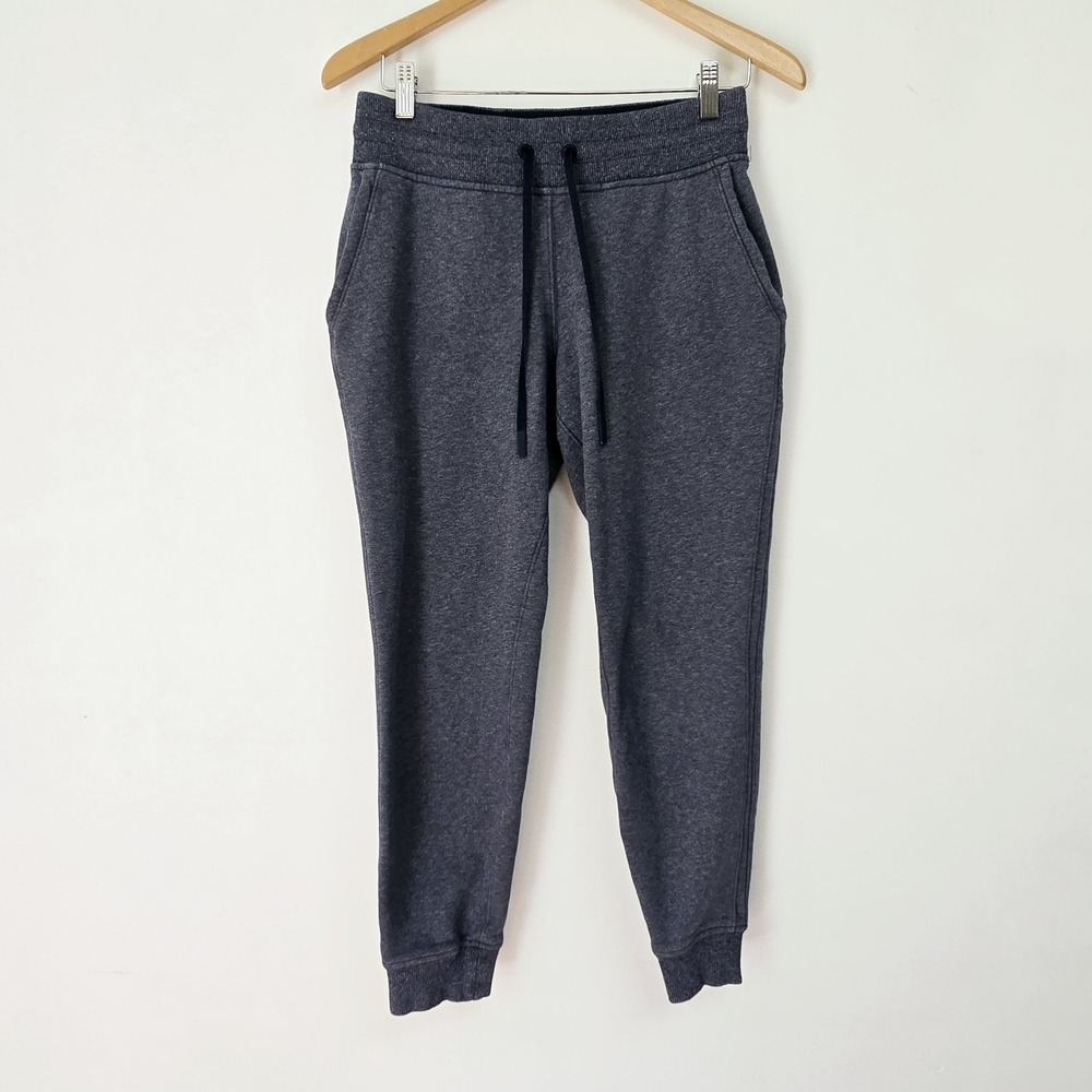 Lululemon Size 6 Sweatpants Ready to Rulu Jogger Heathered Blue Pockets Womens
